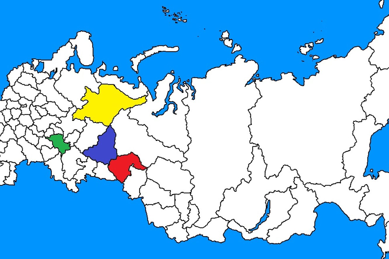 На карте выделена красным цветом