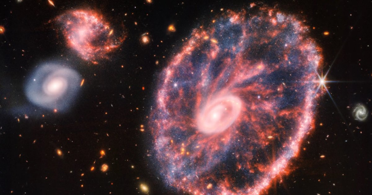 Колесо Телеги: телескоп Джеймса Уэбба сделал потрясающее фото далекой галактики