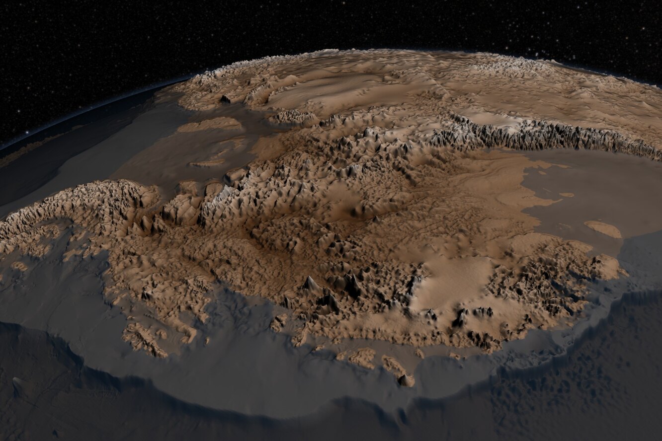 Как будет выглядеть Антарктида, если лед на ней растает